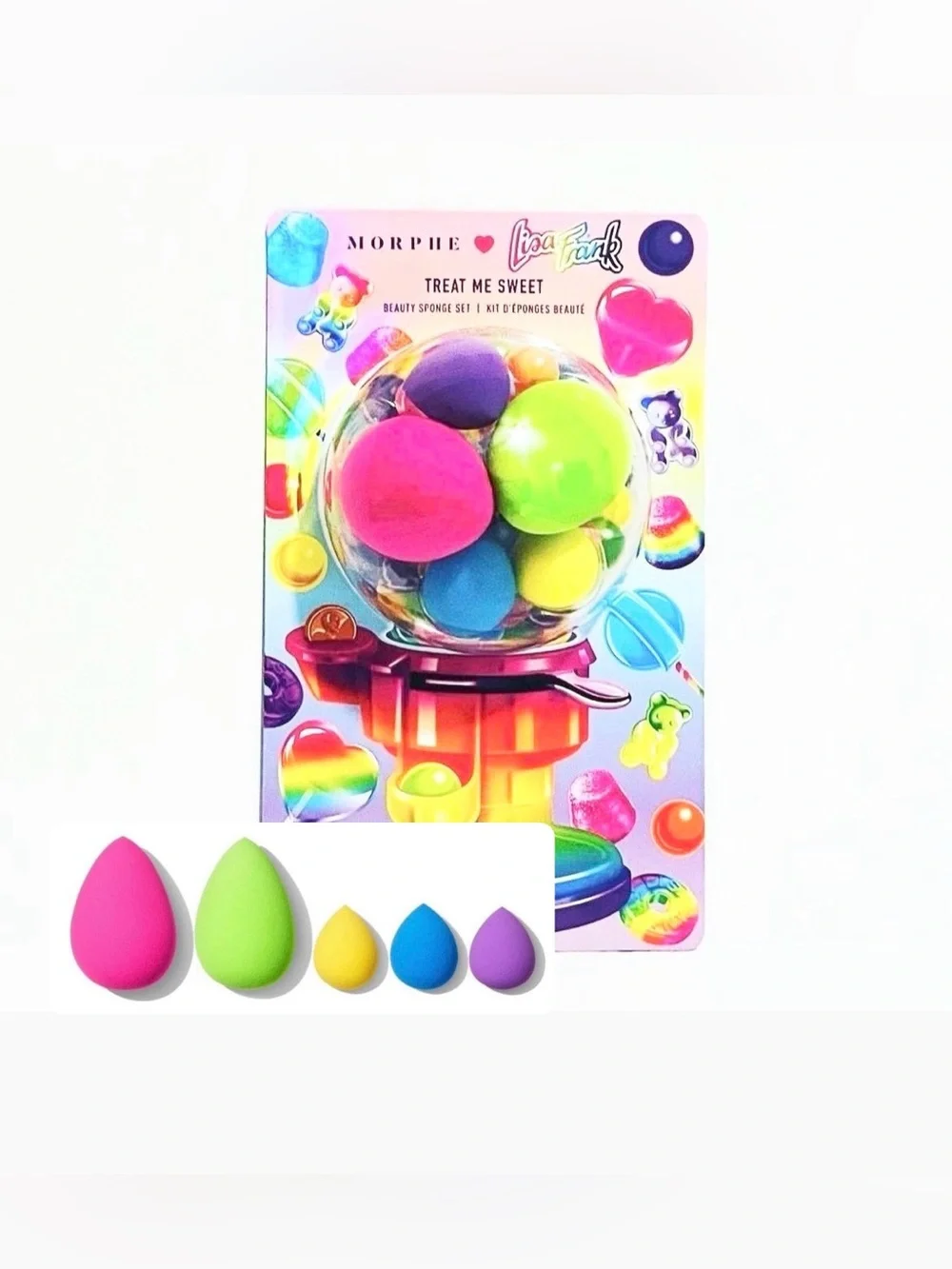 Morphe X Lisa Frank Treat Me Sweet 5-Piece Beauty Sponge Set